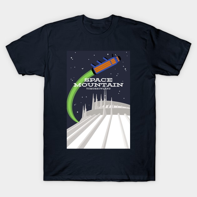 Space Mountain T-Shirt by parkhopperapparel